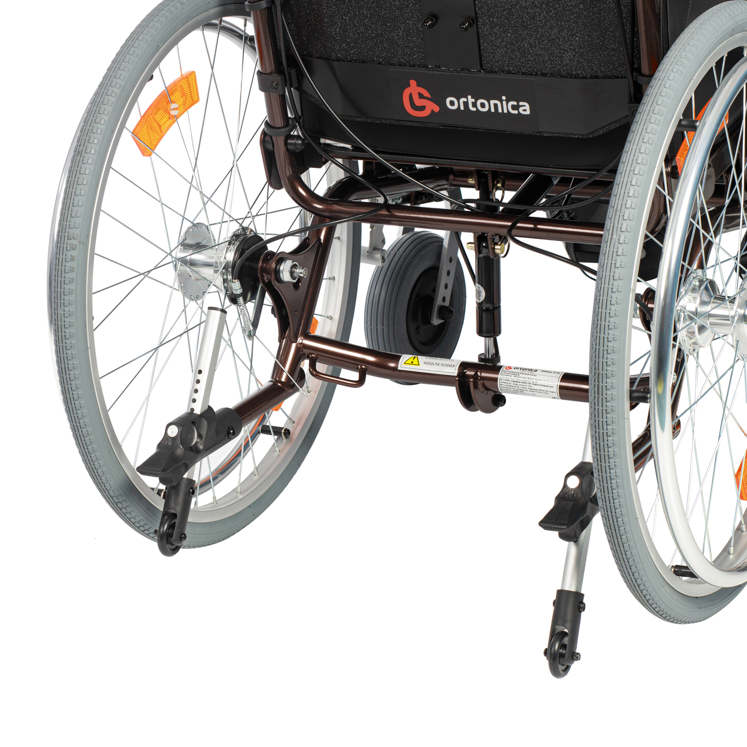 Кресло-коляска инвалидная ORTONICA Comfort 600 до 130кг (цельно-литые шины, ширина сиденья 45,5см) - 11